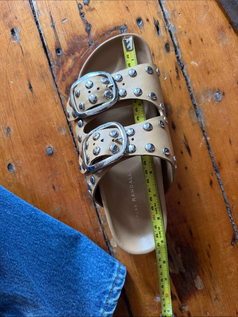 Brand new LOEFFLER RANDALL JONI KHAKI SANDALS 7 - Picture 7 of 8